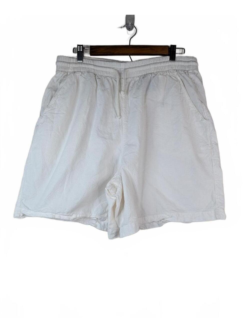 Erika & Co White 100% Cotton Pull-On Shorts Size L